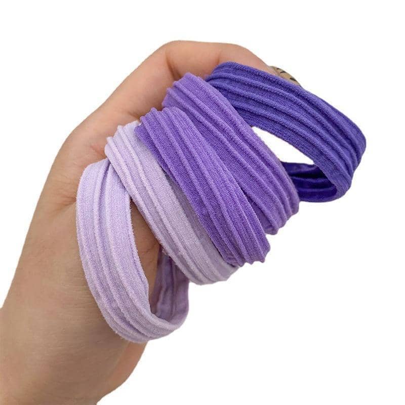 Coffee Gradient Hair Bands for Ponytails - Elastic, 5 Pack - view 3