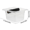 Coffee Knock Box Barista Dosing Station with Clear Acrylic Body and Anti Slip Knock Bar - view 3