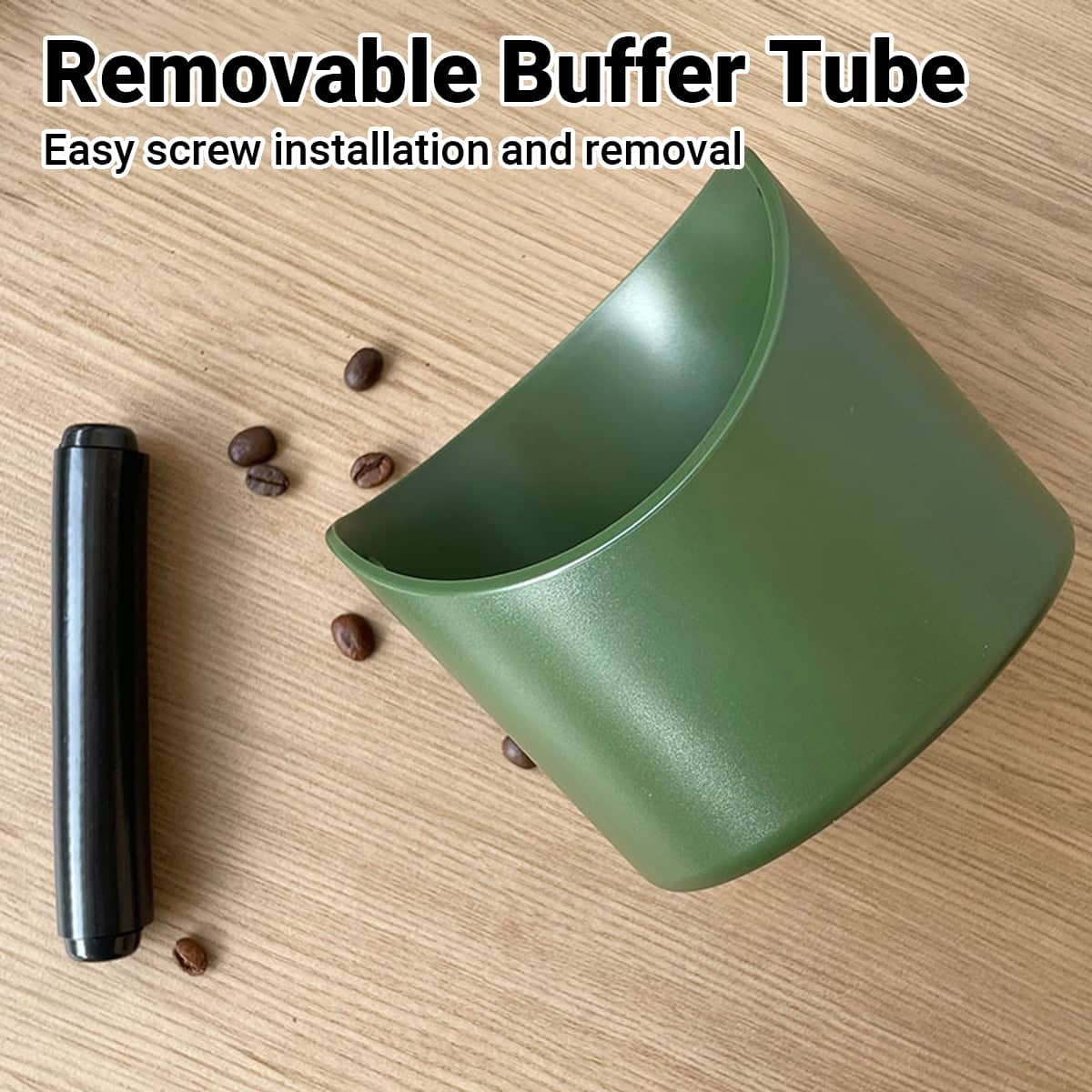 Coffee Knock Boxes ABS Pack of 2 - Small (580ml), Forest Green - view 5