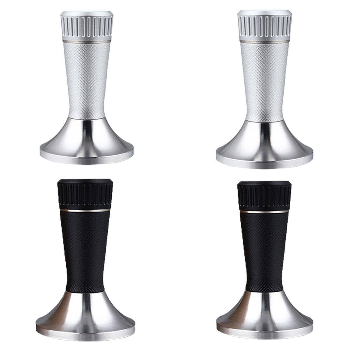 Coffee Powder Press Tamper with Needle Distributor, Stainless Steel - Black, 53.3 mm - view 3