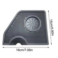 Coffee Tamper Mat, G-Shaped Black Silicone Corner Tamping Pad, Pack of 2 - view 3