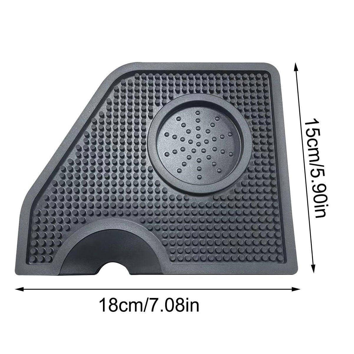 Coffee Tamper Mat, G-Shaped Black Silicone Corner Tamping Pad, Pack of 2 - view 3