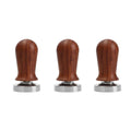 Coffee Tamper with Spring-Loaded Steel Base and Wood Handle - 58 mm - view 3