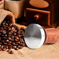 Coffee Tamper with Spring-Loaded Steel Base and Wood Handle - 58 mm - view 5
