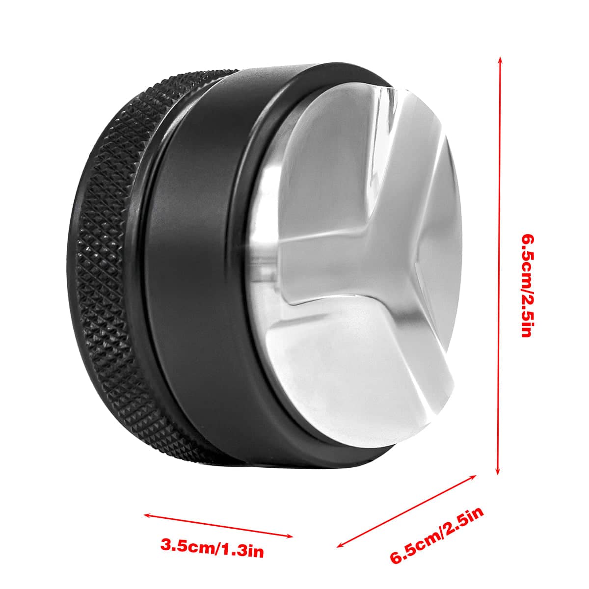 Coffee Tamper with Stainless Steel Flat Base for 58 mm Filter Baskets - view 3