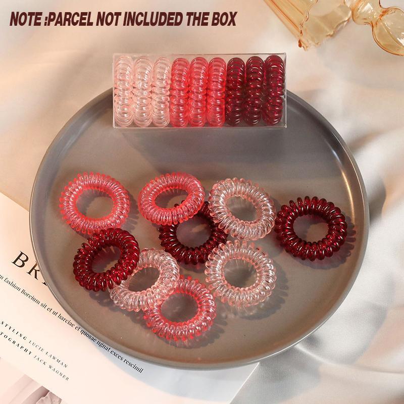 Coil Hair Ties in Stretchy Resin - Black - view 4
