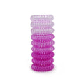 Coil Hair Ties in Stretchy Resin - Purple