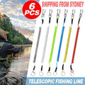 Coiled Fishing Tool Lanyards with Lobster Clip - Grey, Pack of 6 - view 2