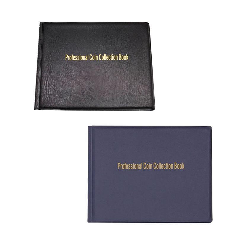 Coin Collection Album for 240 Coins - Faux Leather Cover