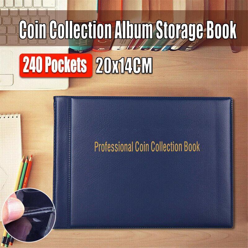 Coin Collection Album for 240 Coins - Faux Leather Cover - view 3