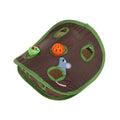 Collapsible Cat Mouse Hole Play Toy - Brown and Green - view 2