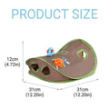Collapsible Cat Mouse Hole Play Toy - Brown and Green - view 3