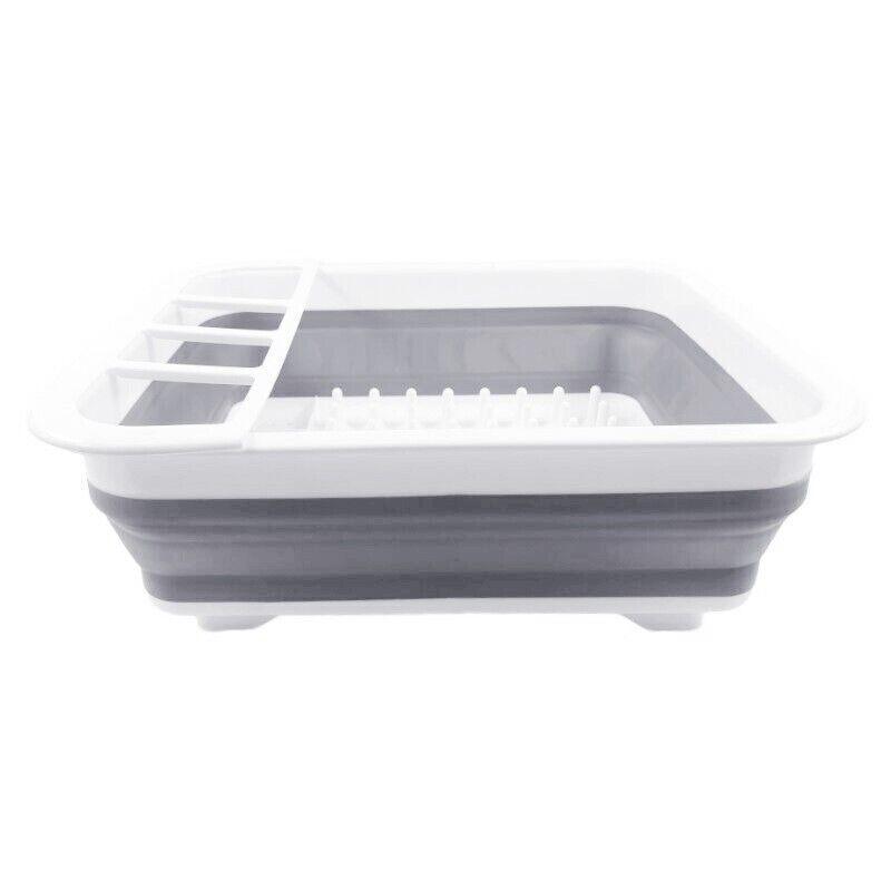 Collapsible Dish Drainer with Removable Cutlery Holder, 34 x 28.5 cm - view 2