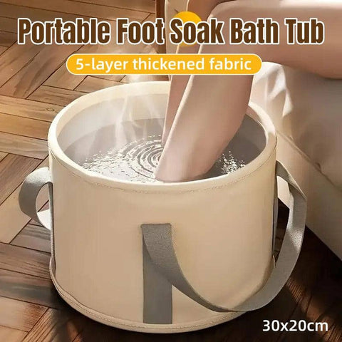 Collapsible Foot Soak Bucket, Portable Insulated Foot Bath