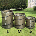 Collapsible Garden Leaf Bin Outdoor Waste Bag with Wire Ring and Lock - Small (34 x 40 cm) - view 4