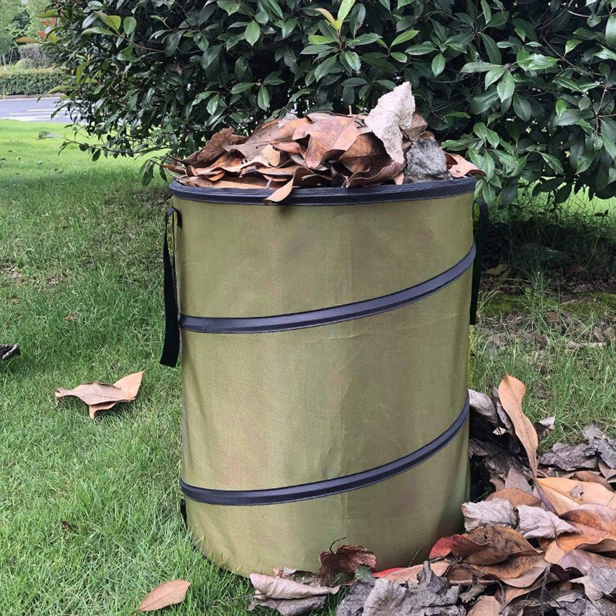 Collapsible Garden Leaf Bin Outdoor Waste Bag with Wire Ring and Lock - Small (34 x 40 cm) - view 5