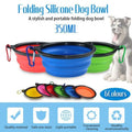 Collapsible Silicone Pet Bowl, 13 cm Top Diameter - Pink - view 2