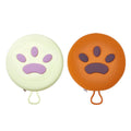 Collapsible Silicone Pet Travel Bowl, Double Compartment - Brown - view 3