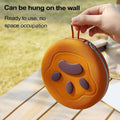 Collapsible Silicone Pet Travel Bowl, Double Compartment - Brown - view 5