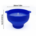 Collapsible Silicone Popcorn Bowl with Handle - Green - view 4
