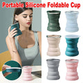 Collapsible Silicone Travel Mug with Lid - Teal - view 2