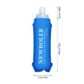 Collapsible Soft Water Bottle, 500ml BPA-Free TPU, Blue - view 3