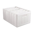 Collapsible Storage Basket with Layered Dividers Durable Plastic Foldable - Size XL (45 x 29 x 23 cm)