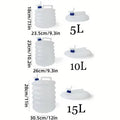 Collapsible Telescopic Water Bucket with Faucet Valve - 10 Litre (23 x 26 cm) - view 4