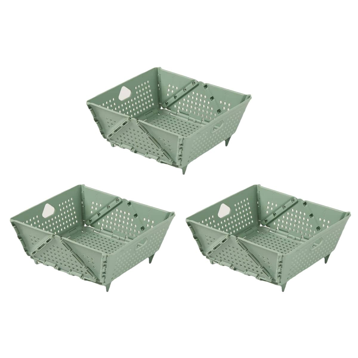 Collapsible Vegetable Washing Basket for Kitchen Sink - Sage Green