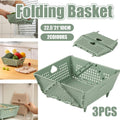 Collapsible Vegetable Washing Basket for Kitchen Sink - Sage Green - view 2