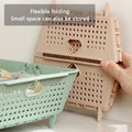 Collapsible Vegetable Washing Basket for Kitchen Sink - Sage Green - view 5