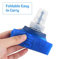 Collapsible Water Bottle 500 ml Foldable Soft TPU with Straw for Running and Hiking - view 4