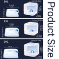 Collapsible Water Container with Spigot - Pack of 3, 10L, 15L and 20L - view 3