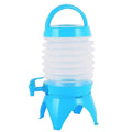 Collapsible Water Container with Tap and Four-Legged Base, 5.5 Litre - Light Blue