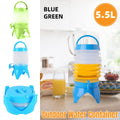 Collapsible Water Container with Tap and Four-Legged Base, 5.5 Litre - Light Blue - view 2