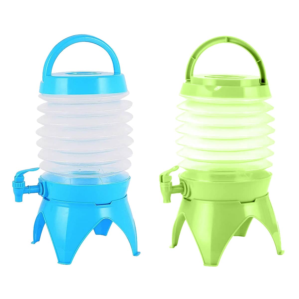 Collapsible Water Container with Tap and Four-Legged Base, 5.5 Litre - Light Blue - view 3