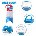 Collapsible Water Container with Tap and Four-Legged Base, 5.5 Litre - Light Blue - view 5