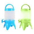 Collapsible Water Container with Tap and Four-Legged Base, 5.5 Litre - Light Green - view 3