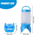 Collapsible Water Container with Tap and Four-Legged Base, 5.5 Litre - Light Green - view 4