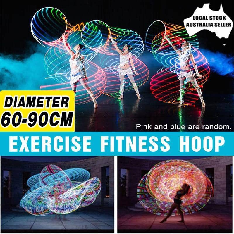 Colour Changing LED Light-Up Fitness Hoop - 90 cm Diameter - view 2