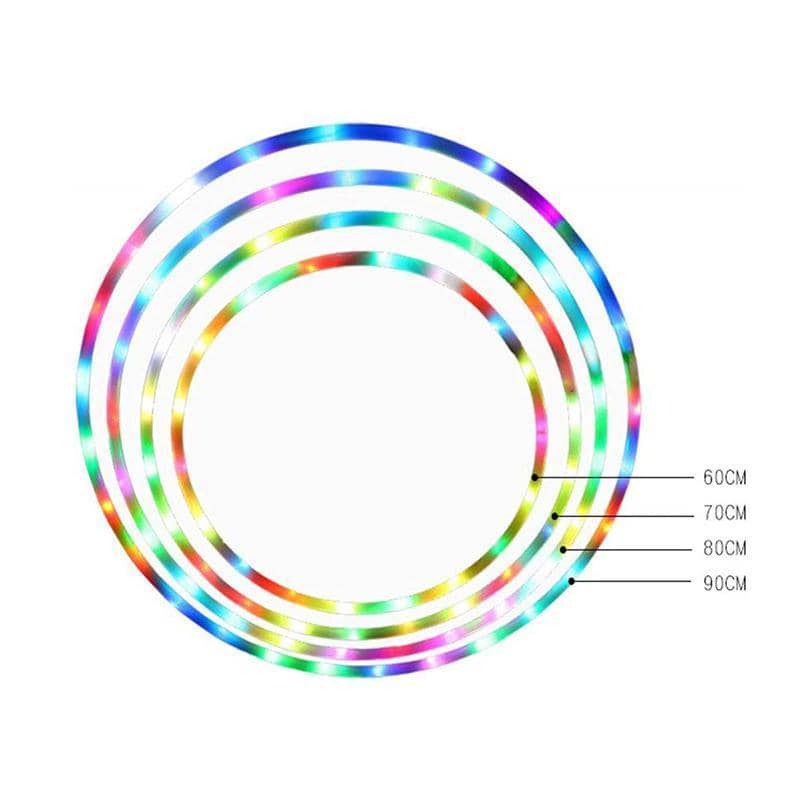 Colour Changing LED Light-Up Fitness Hoop - 90 cm Diameter - view 5