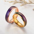 Colour Changing Mood Ring Stainless Steel US Size 11 - Black - view 6