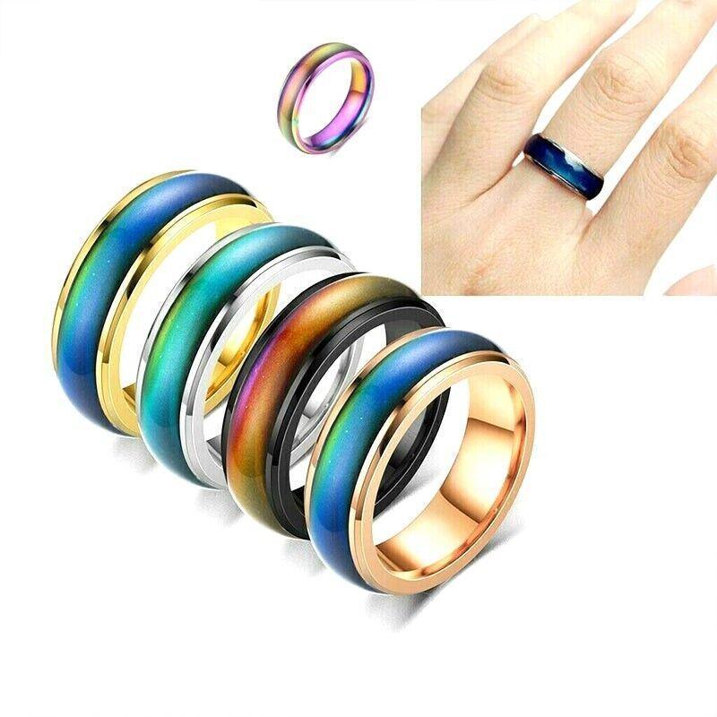 Colour Changing Ring Stainless Steel US Size 9 - Rose Gold - view 6