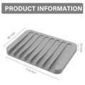 Comb-Shaped Silicone Soap Dish Holders, Pack of 2 - White - view 4