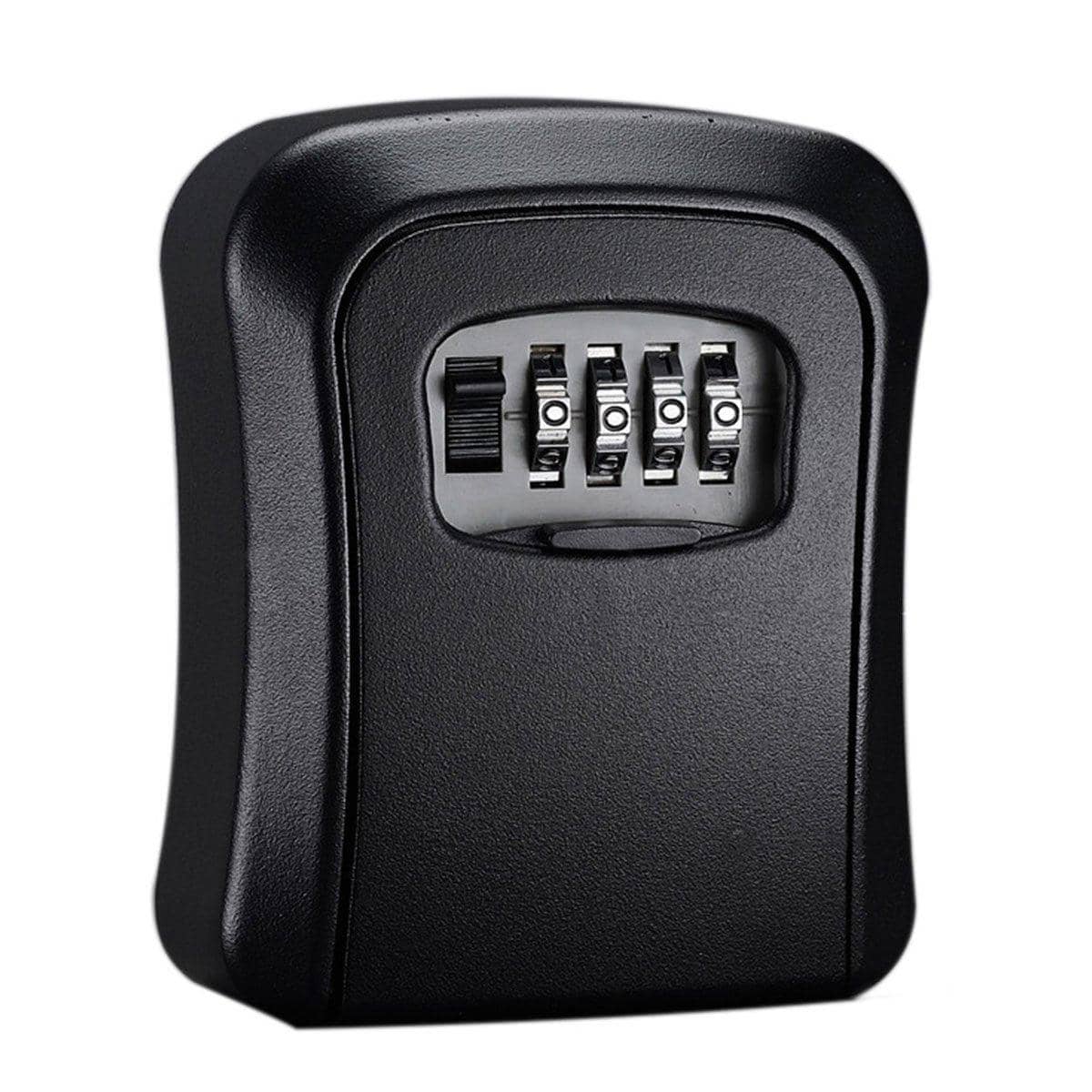 Combination Key Box with 4-Digit Lock - Black