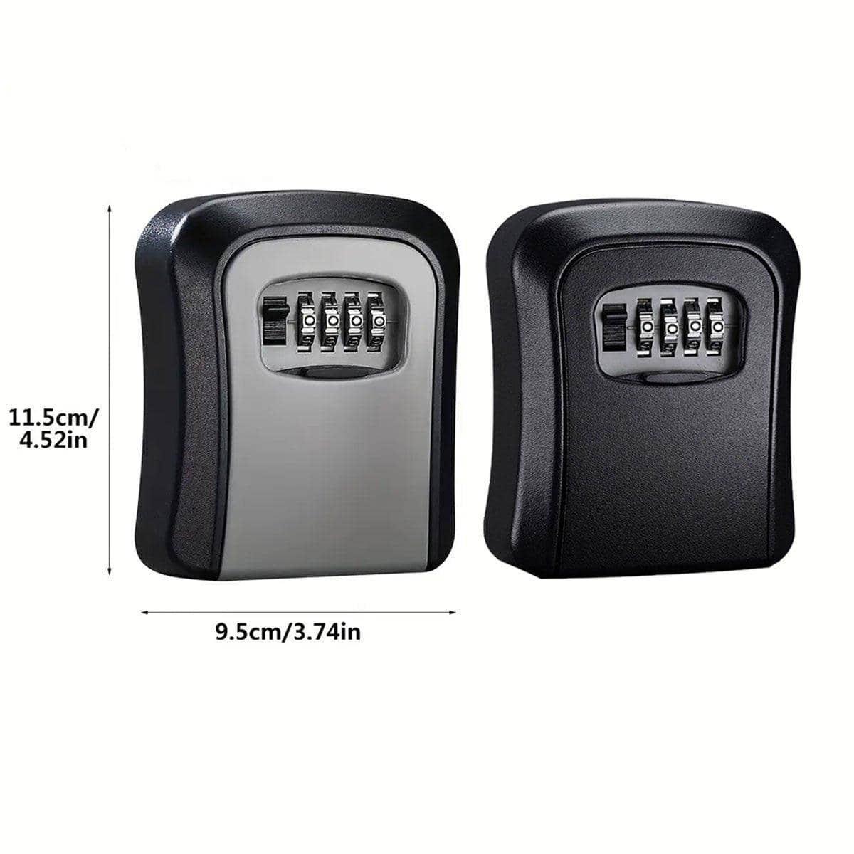 Combination Key Box with 4-Digit Lock - Black - view 4