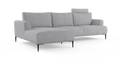 Brosa Como Motion Modular Sofa with Chaise (Gainsboro Grey, Left Chaise)
