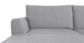 Brosa Como Motion Modular Sofa with Chaise (Gainsboro Grey, Left Chaise)