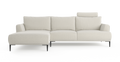 Brosa Como Motion Modular Sofa with Chaise (Seashell White, Left Chaise)