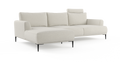 Brosa Como Motion Modular Sofa with Chaise (Seashell White, Left Chaise)